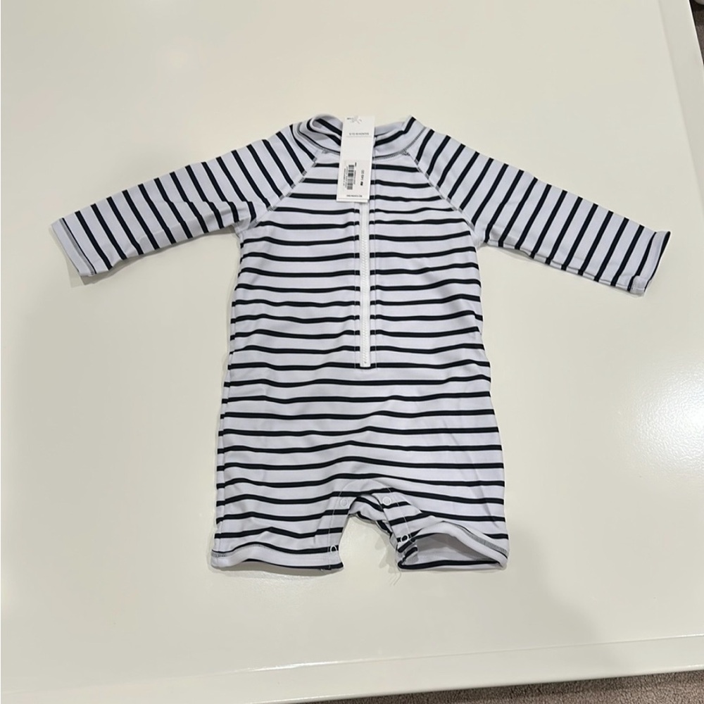 Janie & jack Striped baby rash guard 18-24 Months